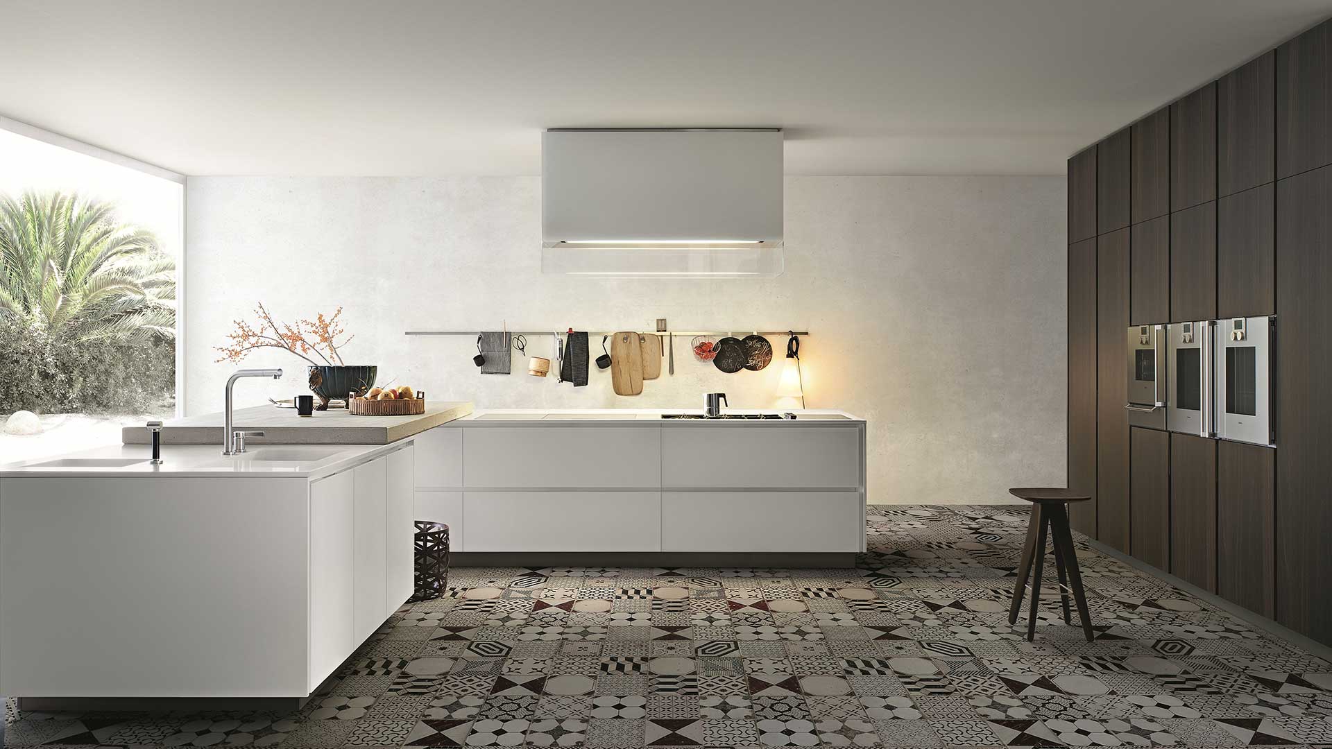 Küchen rolf schubiger Kueche in weiss hochglanz griff los und mit holz